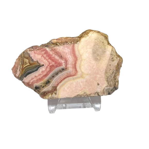 Rhodochrosite Slab Natural Stone Crystal Crystals Home Decor Gift Pink - Picture 8 of 8